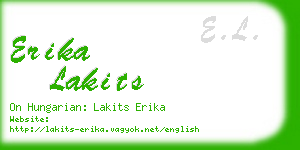 erika lakits business card